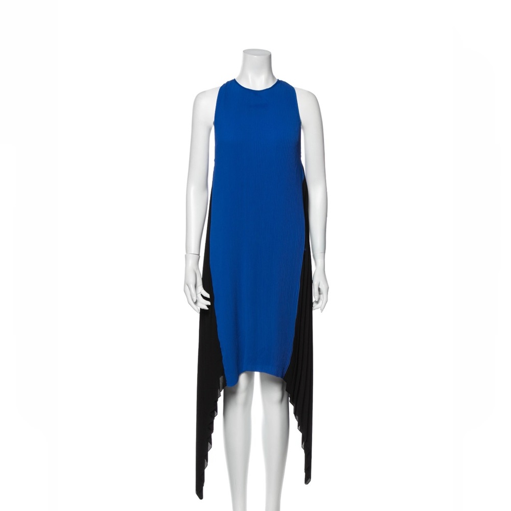 Kenzo Asymmetrical Blue and Black Dress